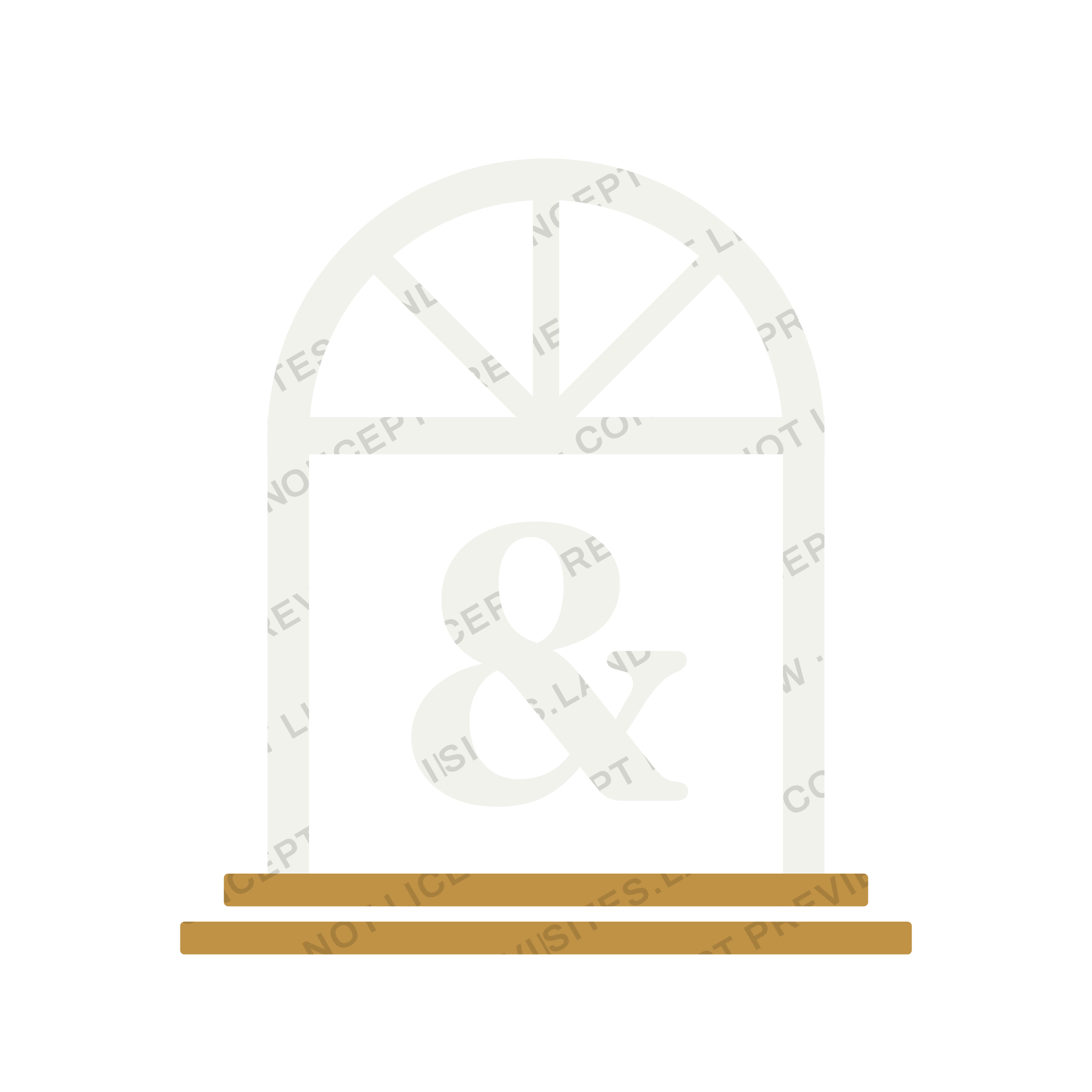 B&K doorway monogram, reversed