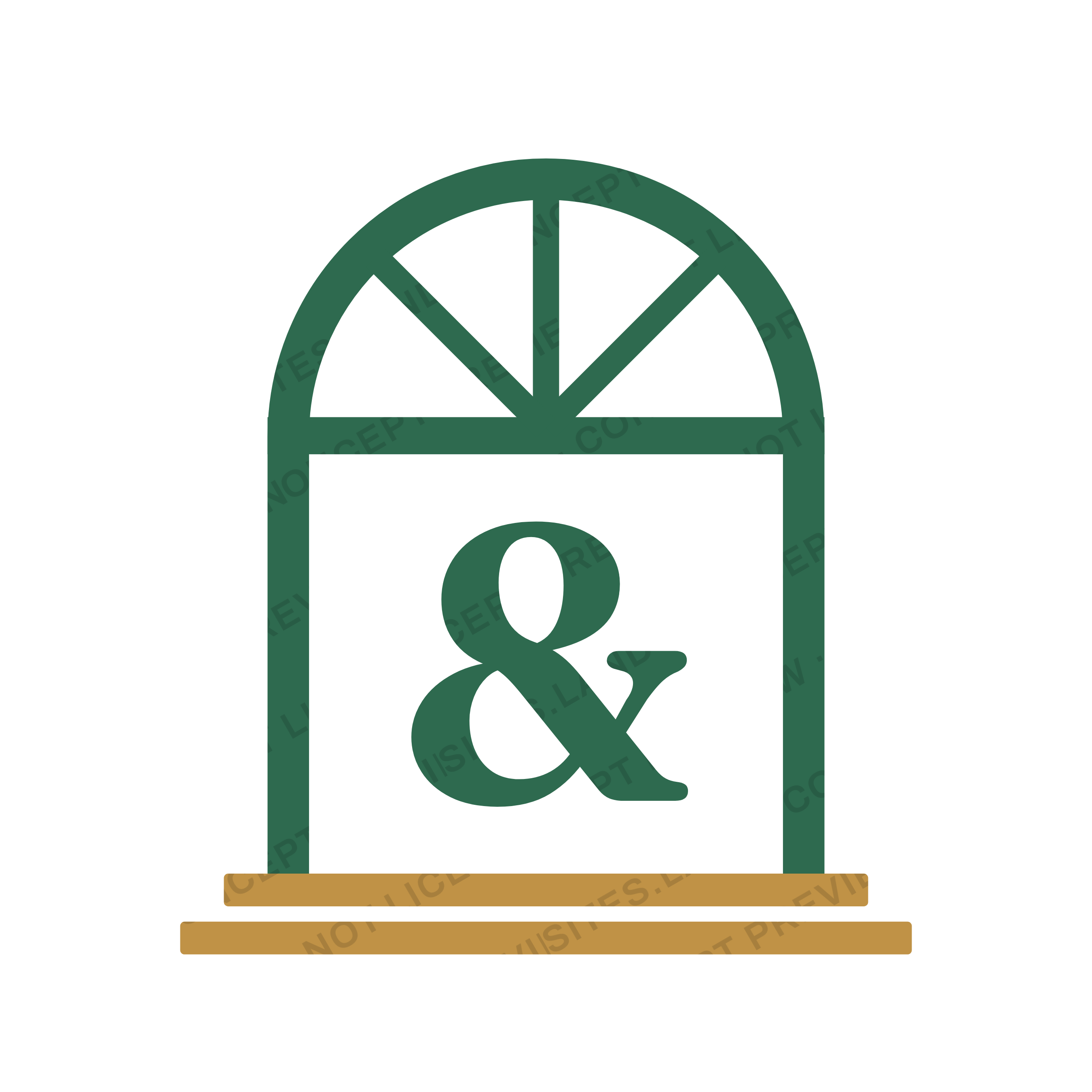 B&K doorway monogram